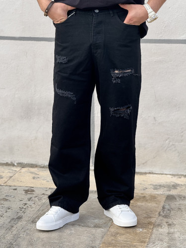 شلوار جین بگ مشکی