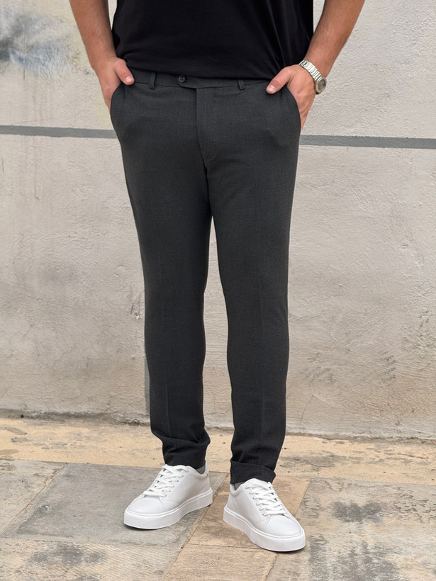 شلوار پارچه ای بزیاق زغالی