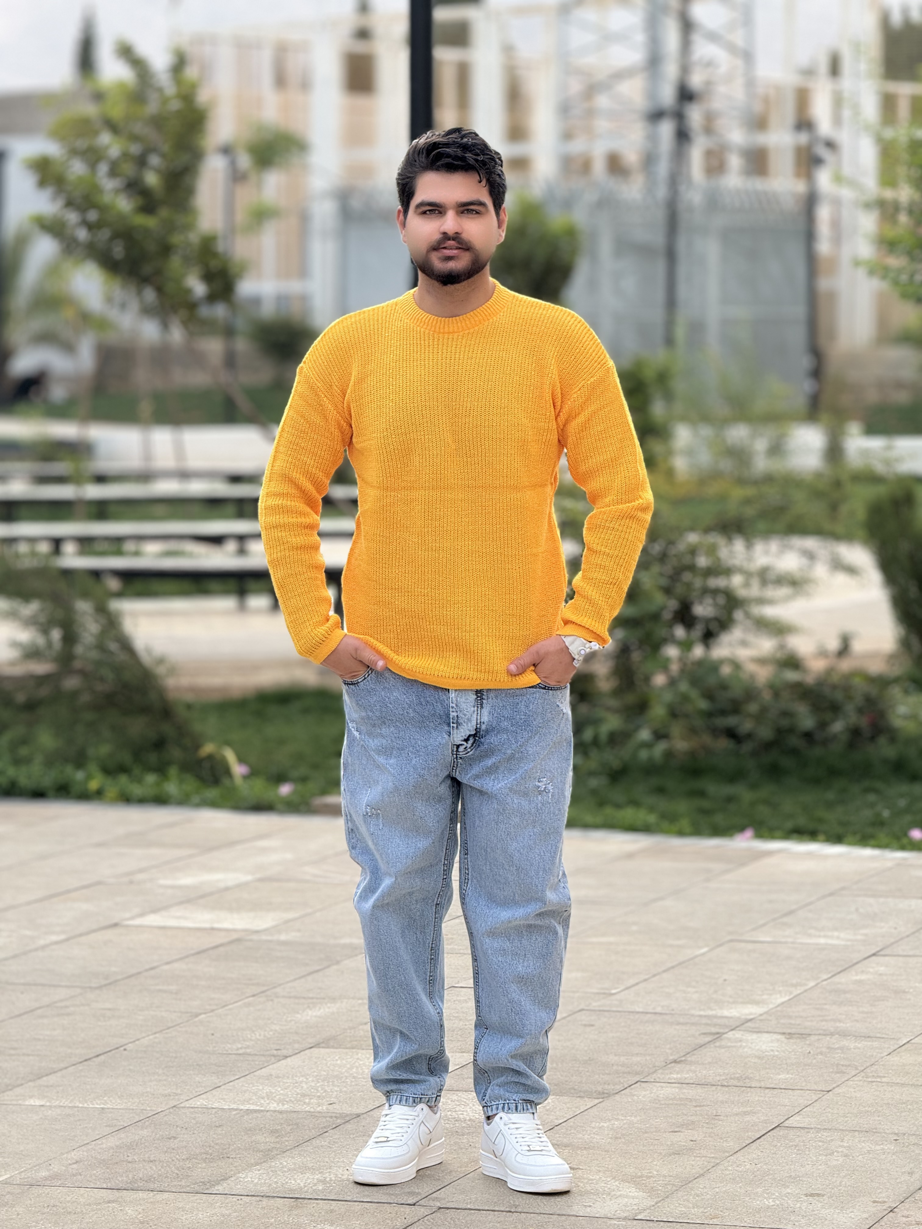 بافت پاییزه رنگ زرد