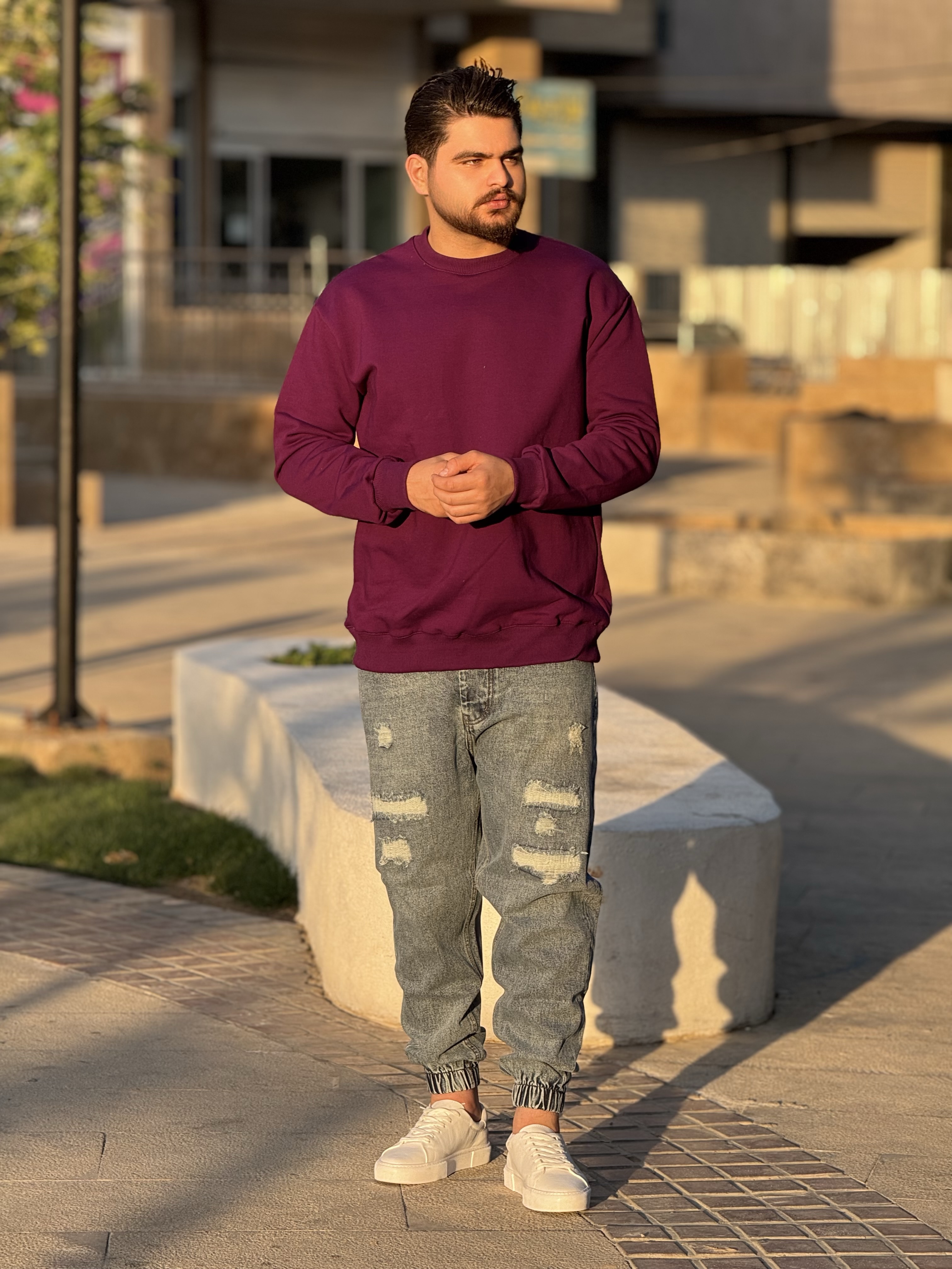 دورس بیسیک پارچه سه نخ رنگ بنفش