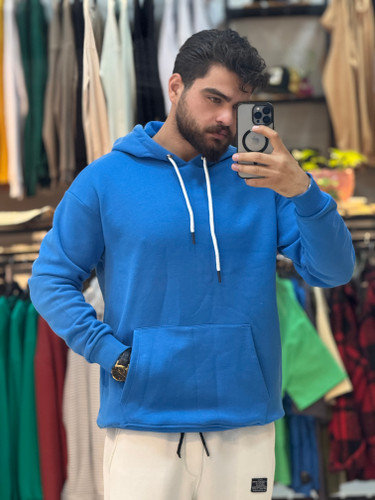 هودی سهنخ بیسیک رنگ آبی